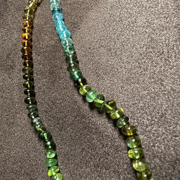 Encirkled Jewelry Mini Camo Gemstone and 14k Necklace 21 in - Picture 7 of 9